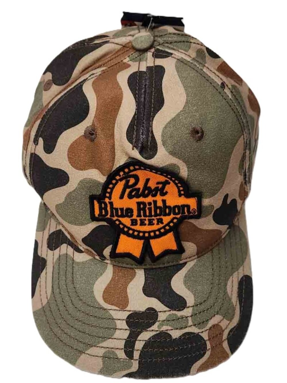 PABST BLUE RIBBON Adjustable Snap Back Camo Cap Hat Men's One Size